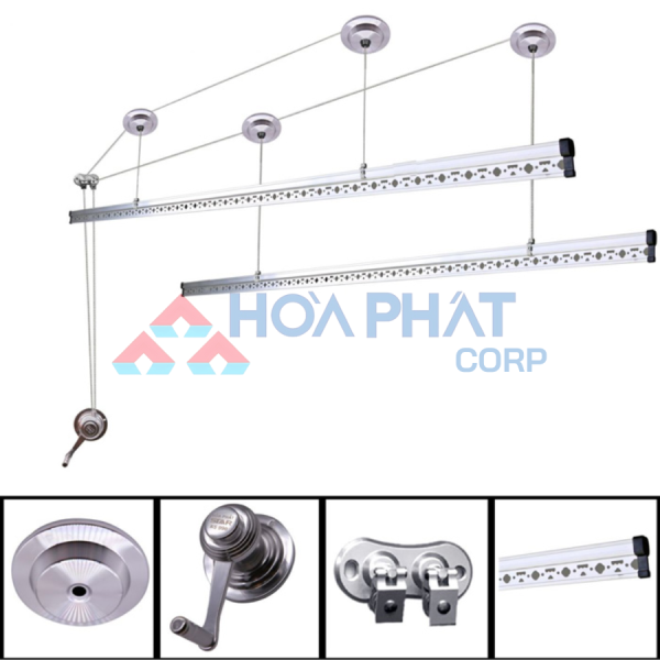 Giàn phơi tay quay Hòa Phát KS 990