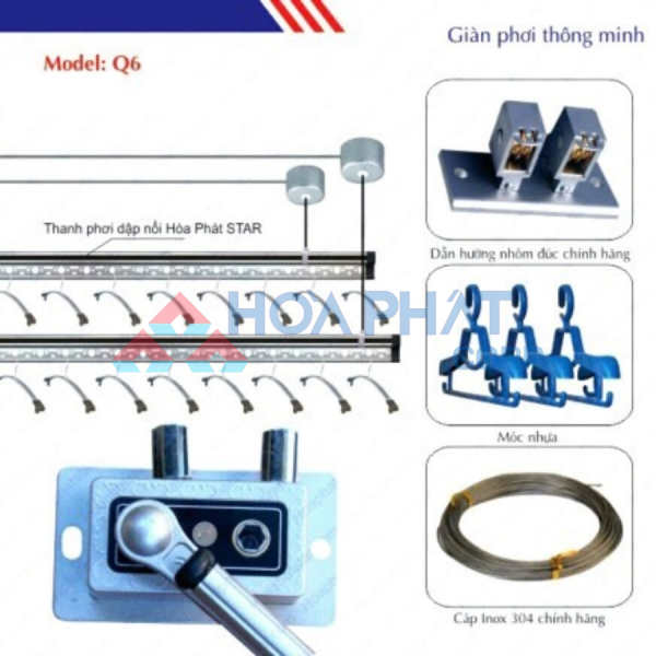 Giàn phơi thông minh Q-06
